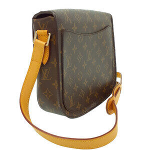 Louis Vuitton Saint Brown Bag Shoulder Monogram Leather Cloud